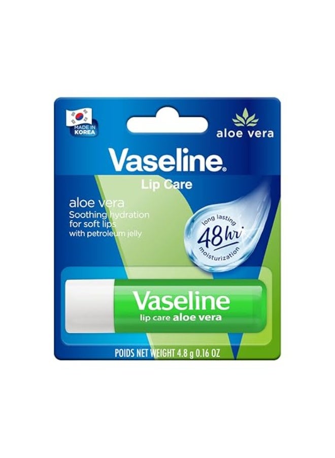 فازلين للعناية بالشفاه | مرطب شفاه بخلاصة الصبار | ترطيب يدوم حتى 48 ساعة | مع خلاصة الصبار | 4.8 غرام - Image 1